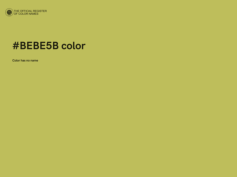 #BEBE5B color image