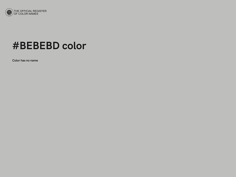 #BEBEBD color image