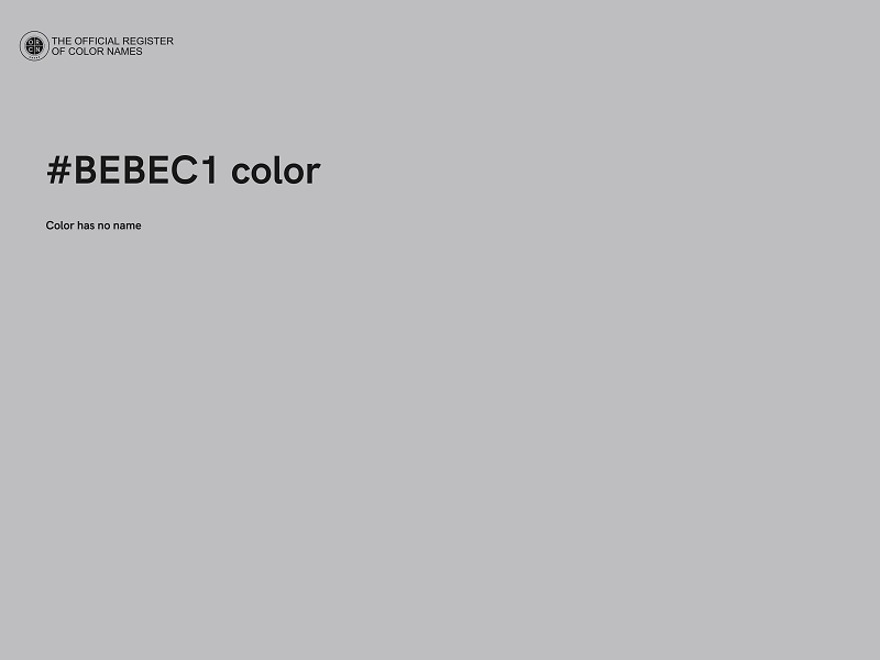 #BEBEC1 color image