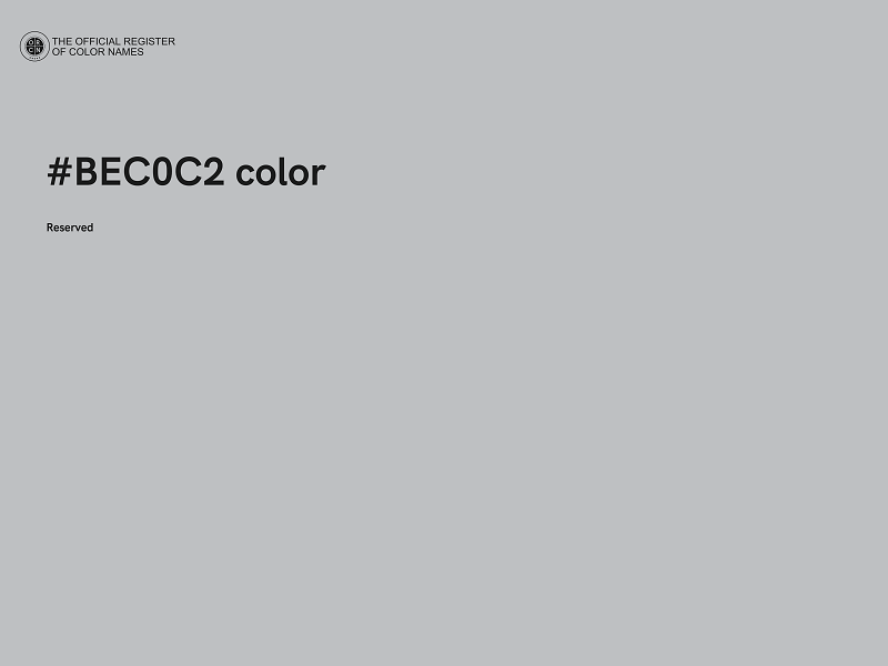 #BEC0C2 color image