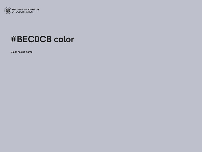 #BEC0CB color image