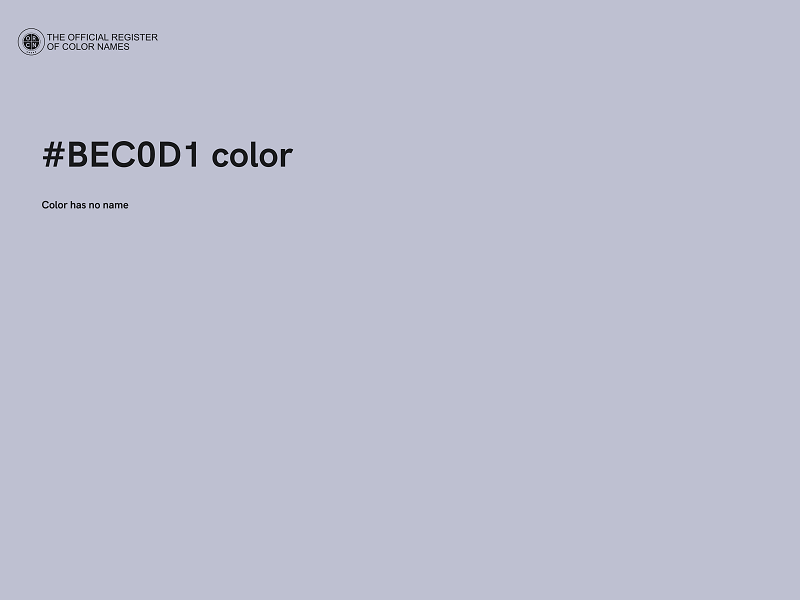 #BEC0D1 color image