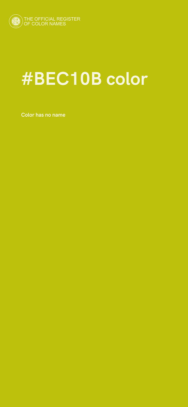 #BEC10B color image