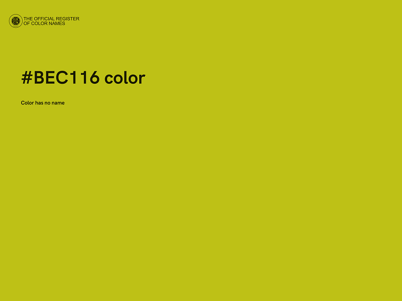 #BEC116 color image