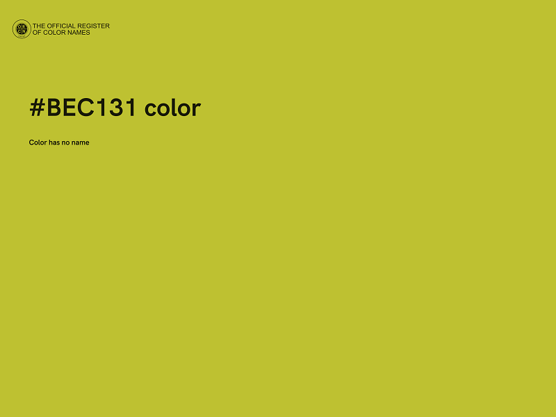 #BEC131 color image