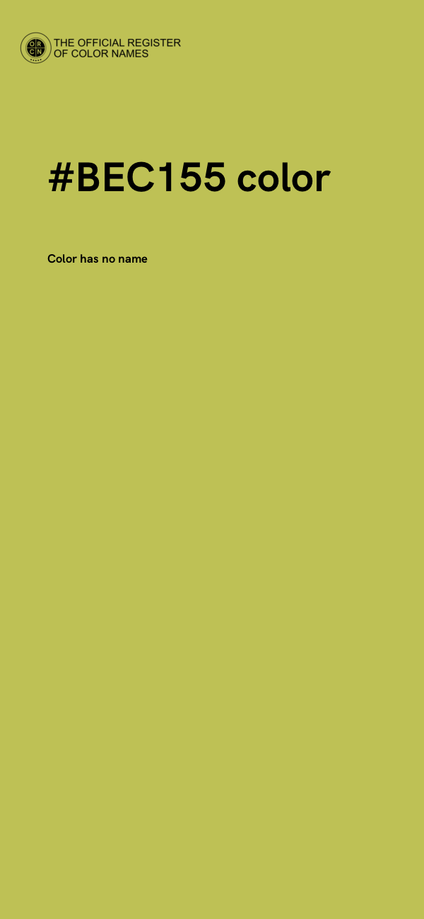 #BEC155 color image