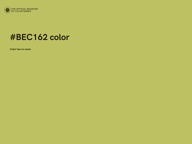 #BEC162 color image