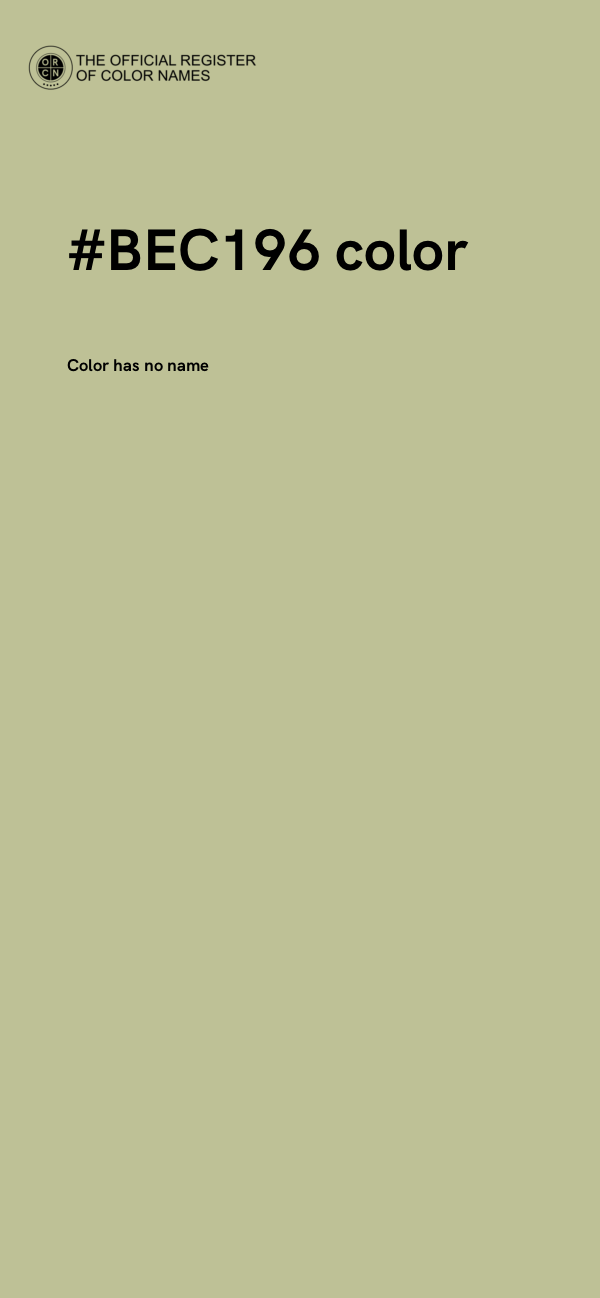 #BEC196 color image