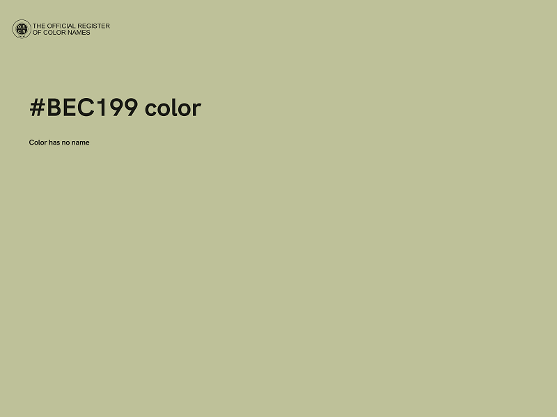 #BEC199 color image