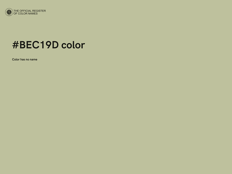 #BEC19D color image