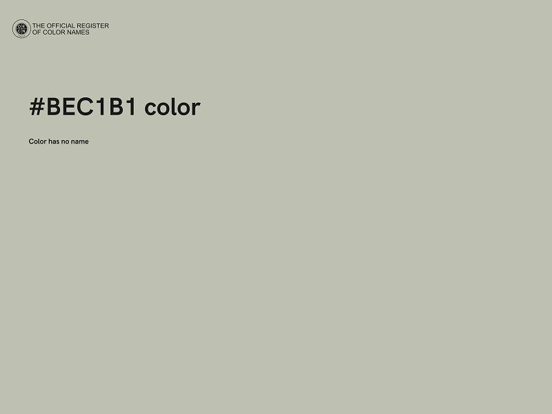 #BEC1B1 color image
