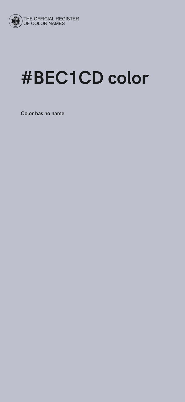 #BEC1CD color image
