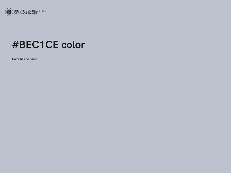 #BEC1CE color image