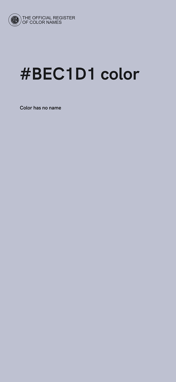 #BEC1D1 color image