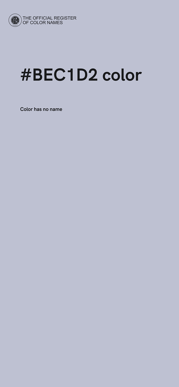 #BEC1D2 color image
