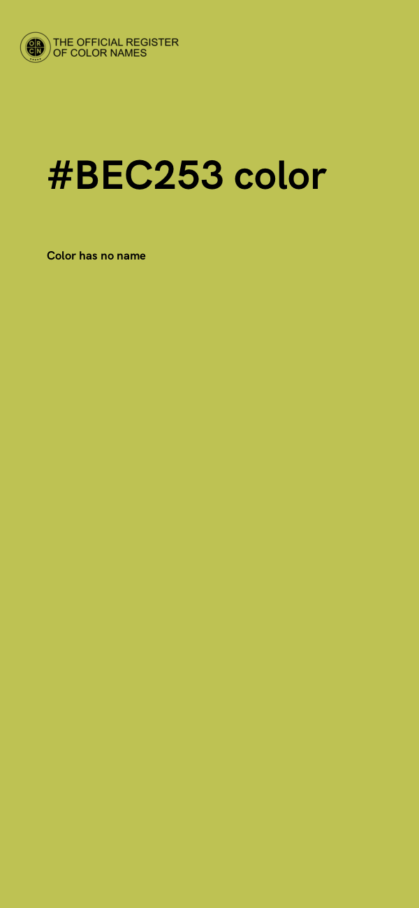 #BEC253 color image