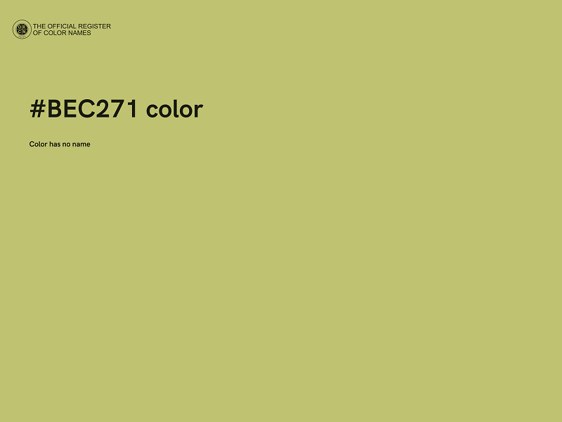 #BEC271 color image