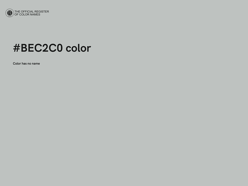 #BEC2C0 color image