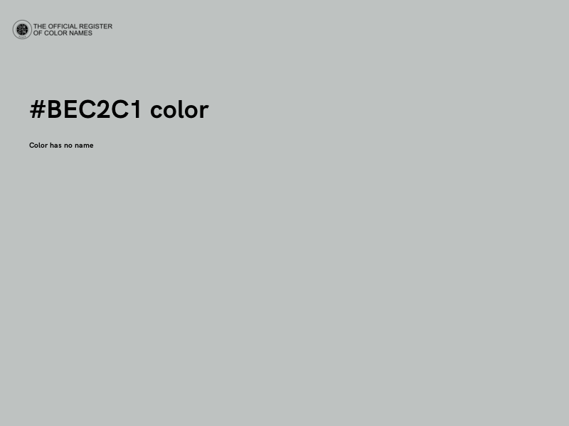 #BEC2C1 color image