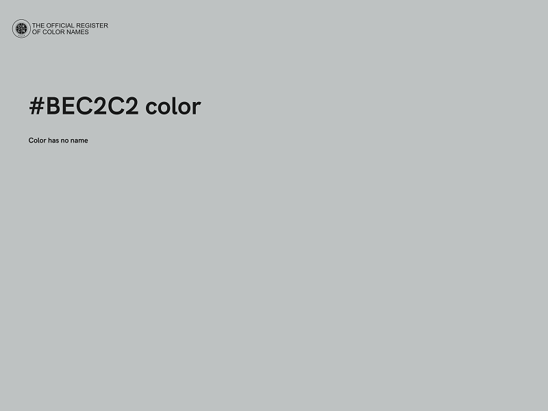 #BEC2C2 color image