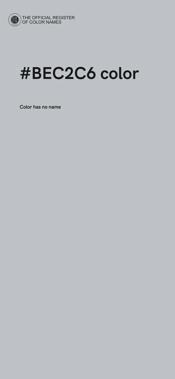#BEC2C6 color image
