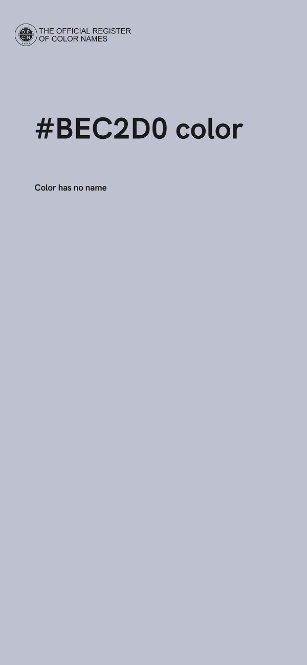 #BEC2D0 color image