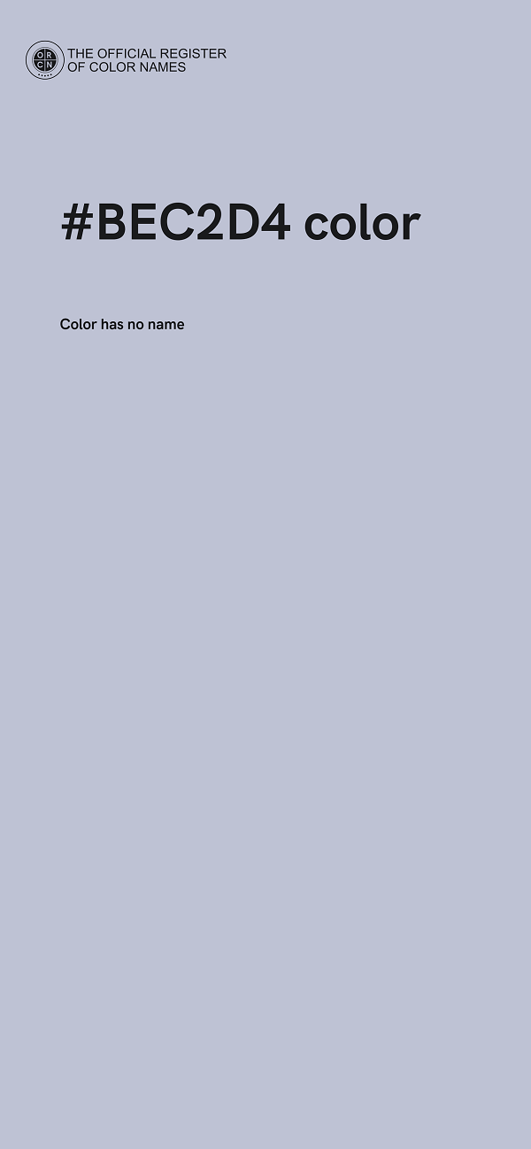 #BEC2D4 color image