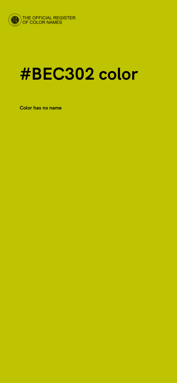 #BEC302 color image