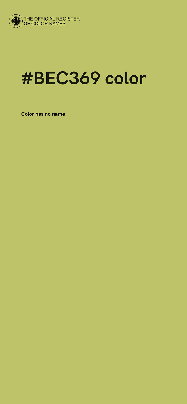 #BEC369 color image