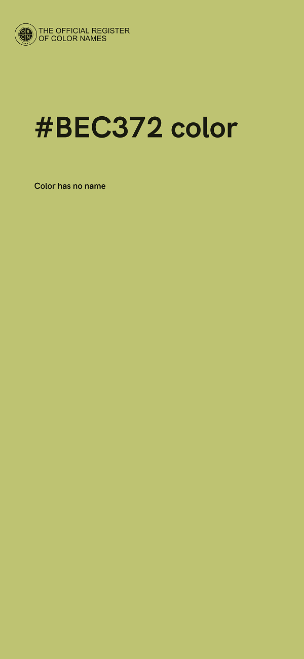 #BEC372 color image