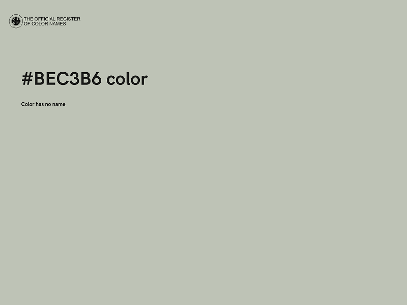 #BEC3B6 color image