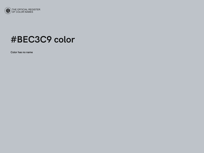 #BEC3C9 color image