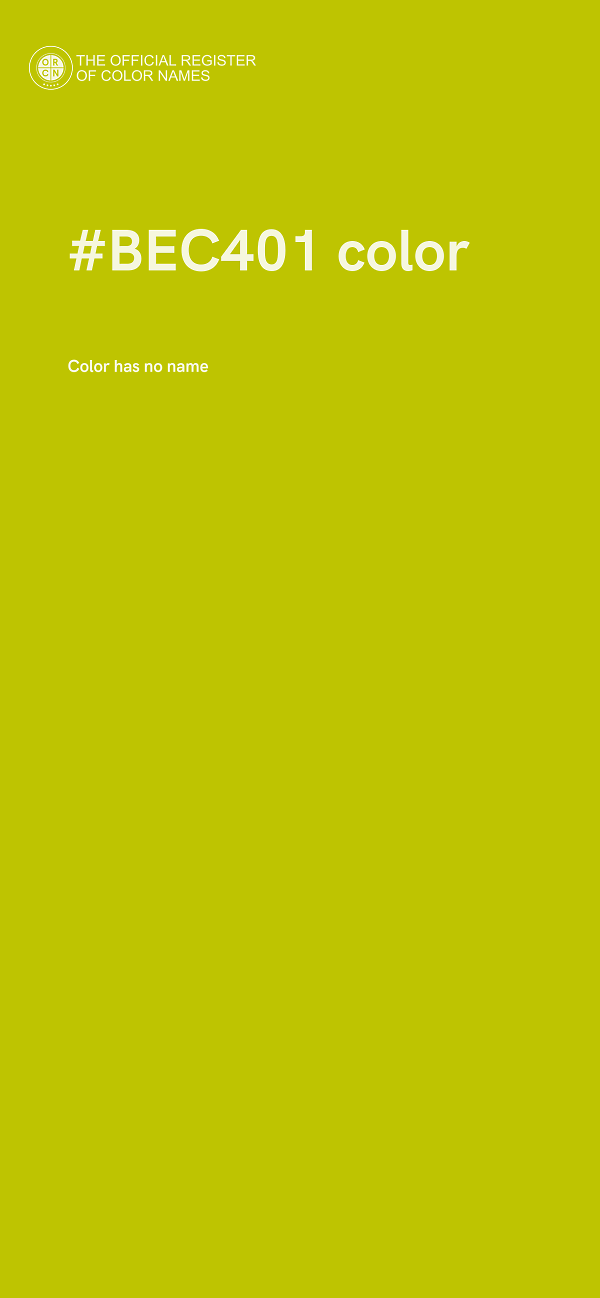 #BEC401 color image