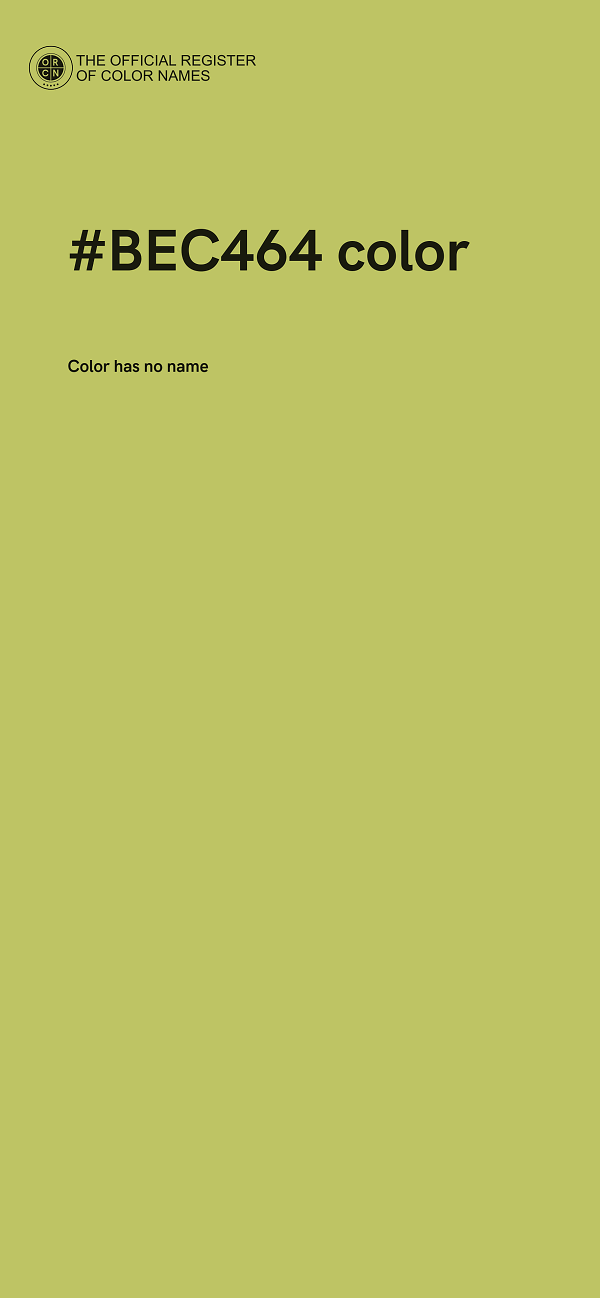 #BEC464 color image