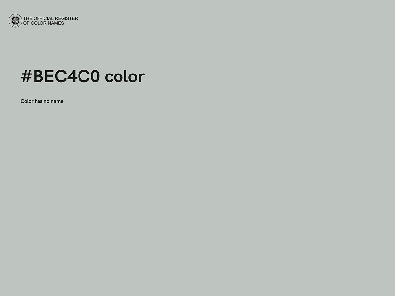 #BEC4C0 color image