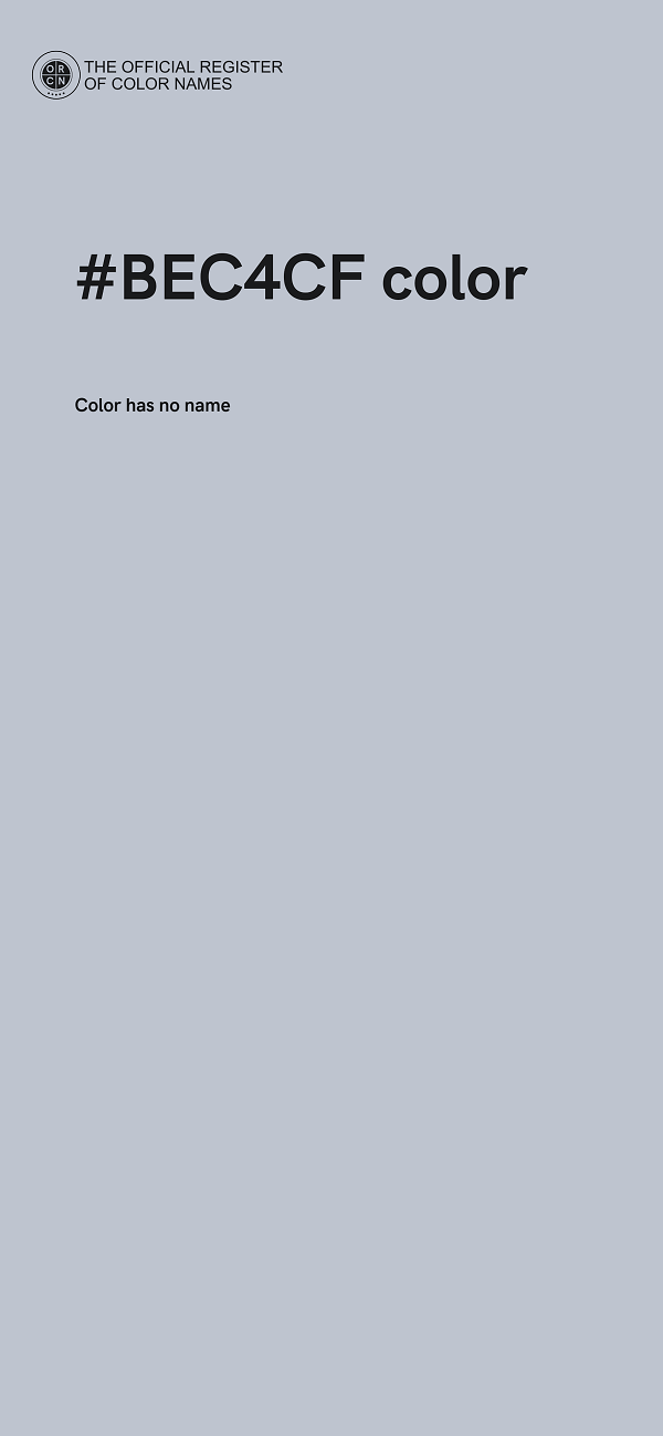 #BEC4CF color image