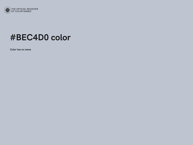 #BEC4D0 color image
