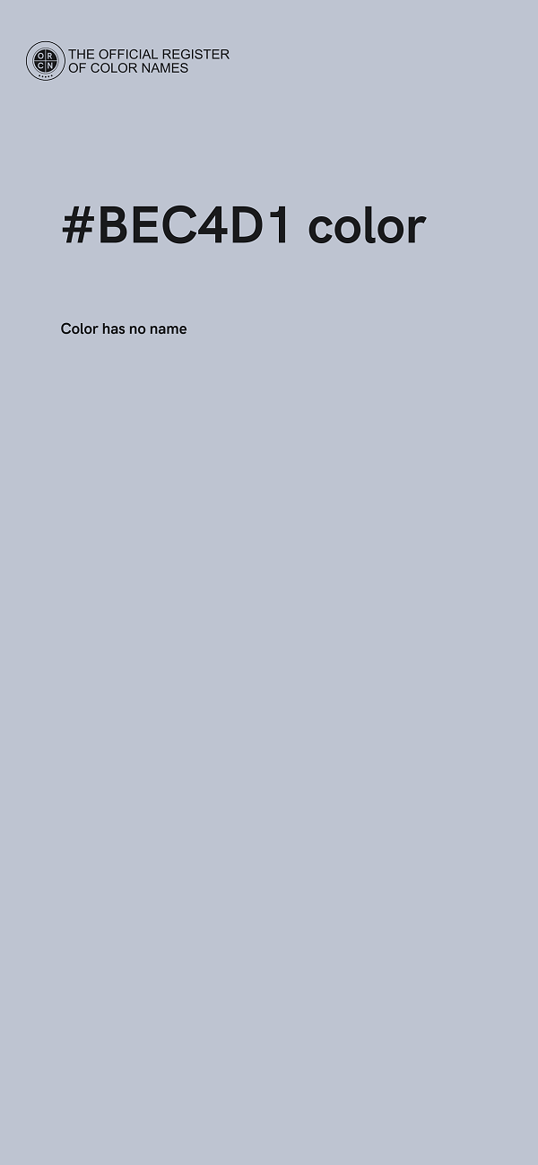 #BEC4D1 color image