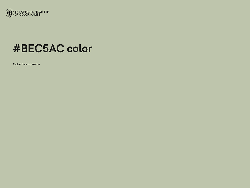#BEC5AC color image