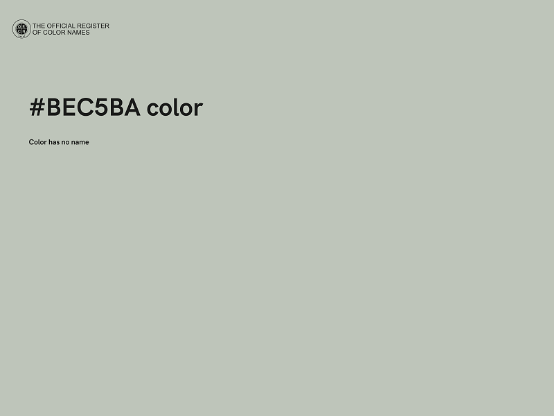 #BEC5BA color image