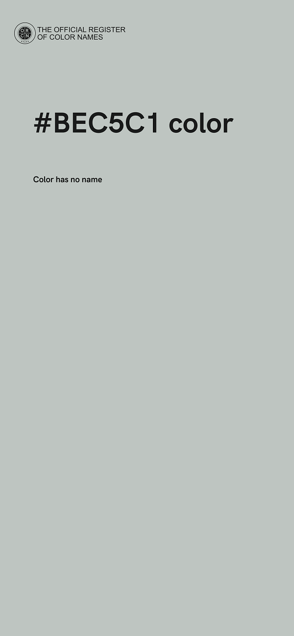 #BEC5C1 color image
