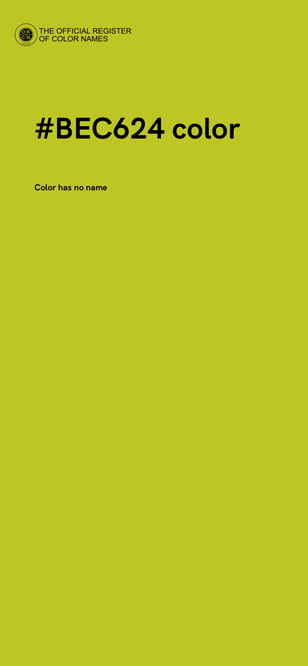 #BEC624 color image