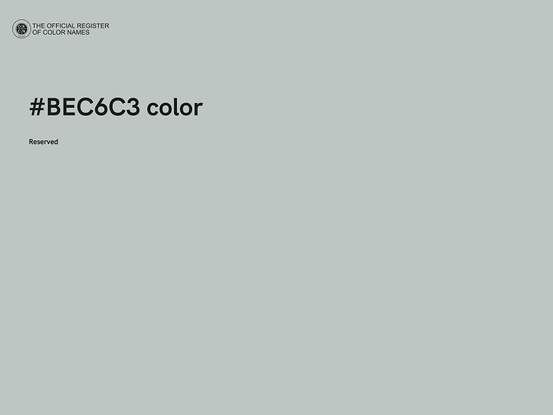 #BEC6C3 color image