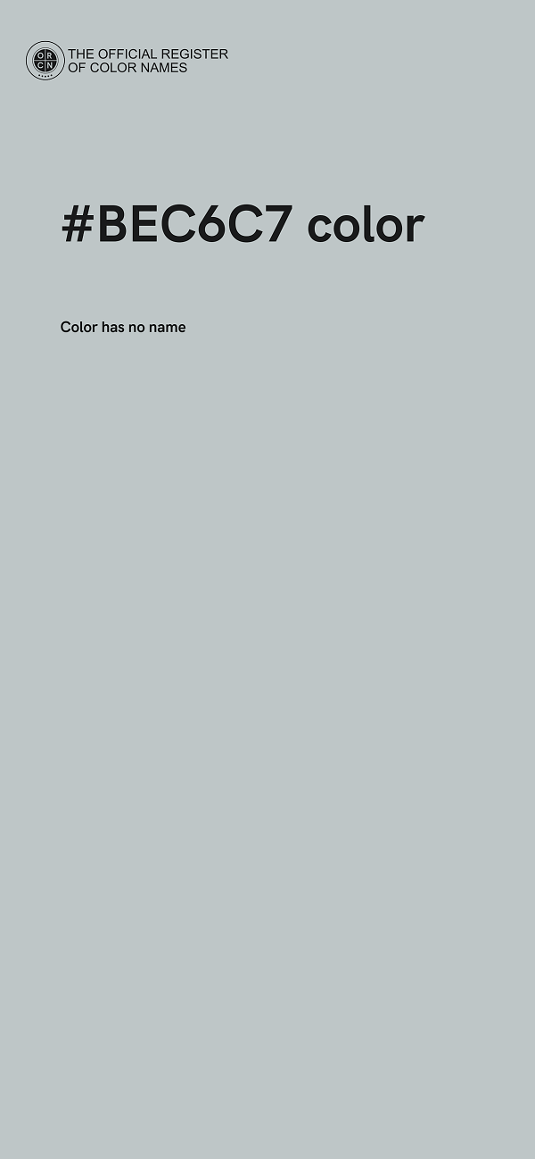 #BEC6C7 color image