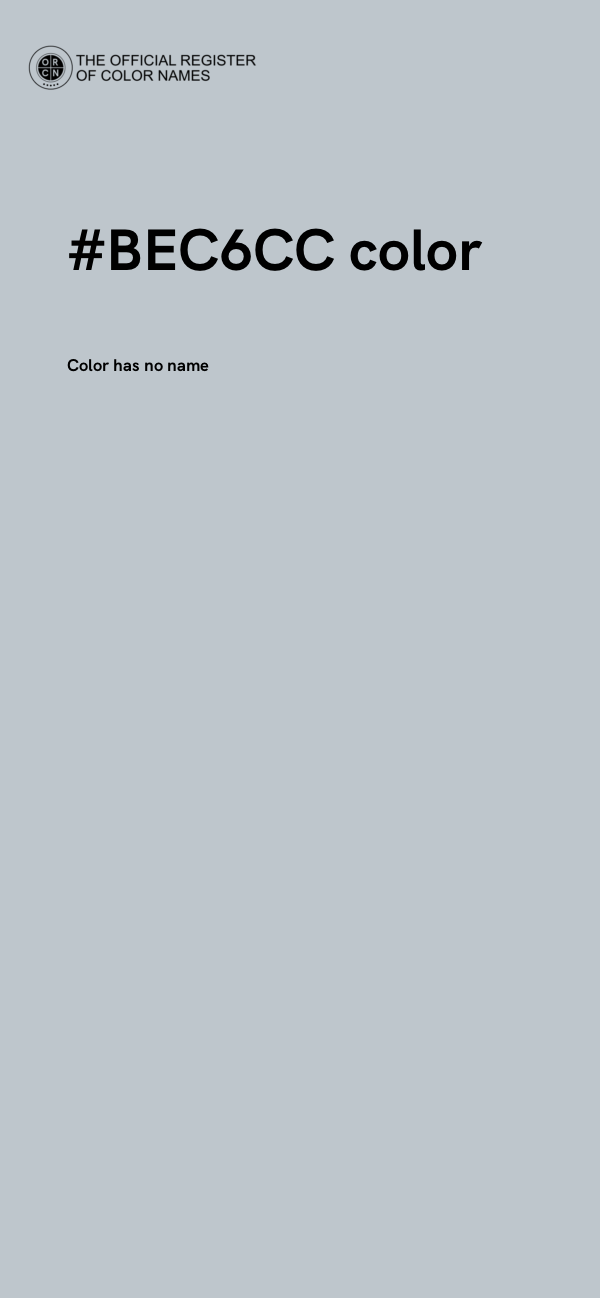 #BEC6CC color image