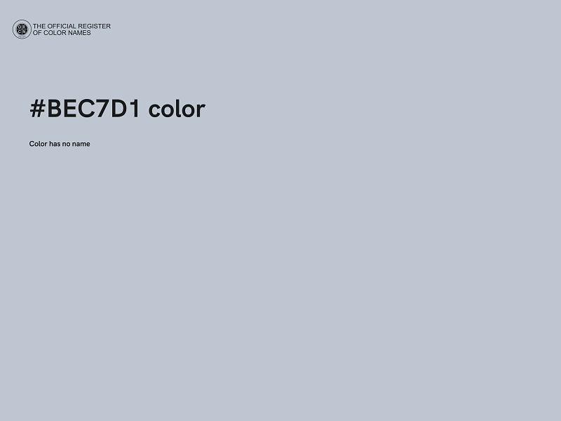 #BEC7D1 color image