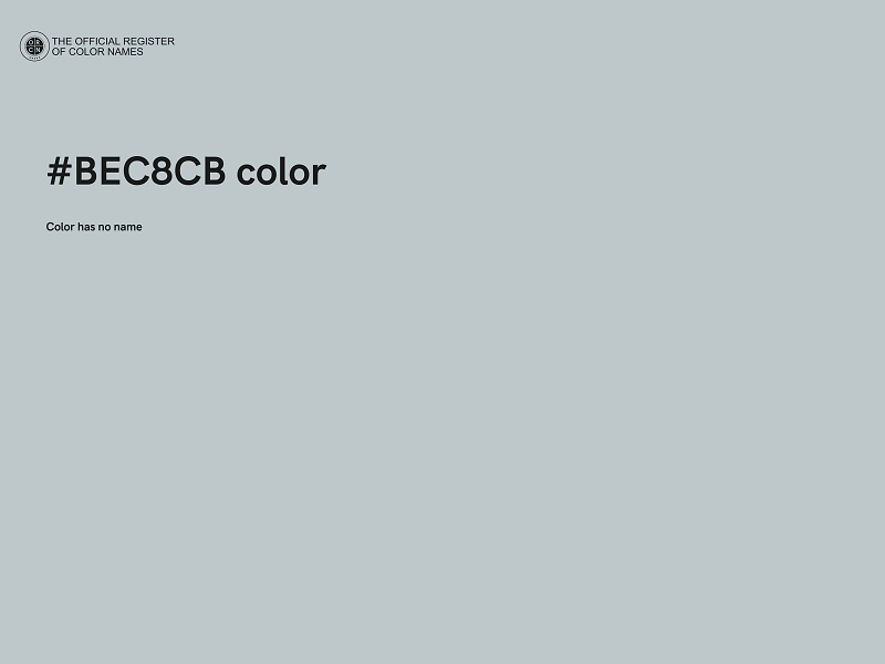 #BEC8CB color image