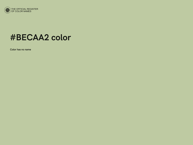 #BECAA2 color image