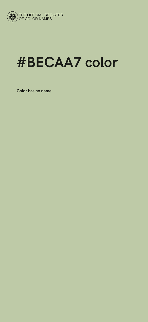 #BECAA7 color image