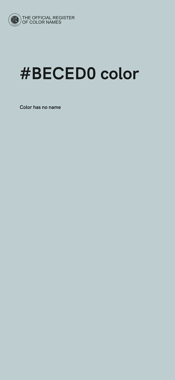 #BECED0 color image